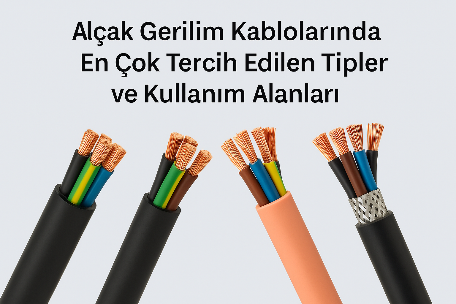 Alçak Gerilim Kablolarında En Çok Tercih Edilen Tipler ve Kullanım Alanları